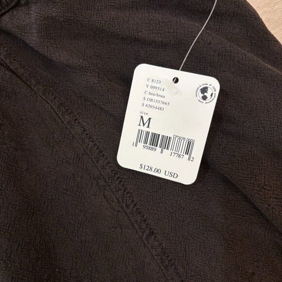 Free People Bib Overall Halter Jumpsuit in Chocolate Brown - Picture 5 of 7